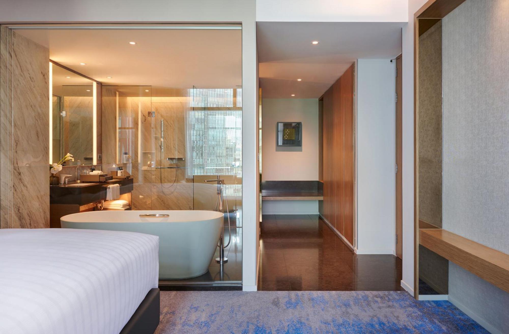 Chatrium Grand Bangkok Exterior photo A guest room at the hotel